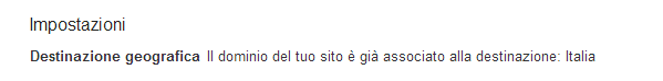 Google Webmaster per un dominio .IT