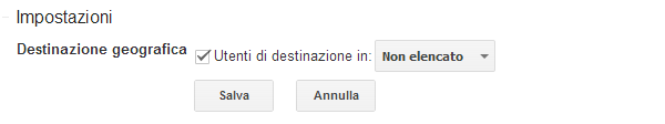 Google Webmaster per un dominio .ME